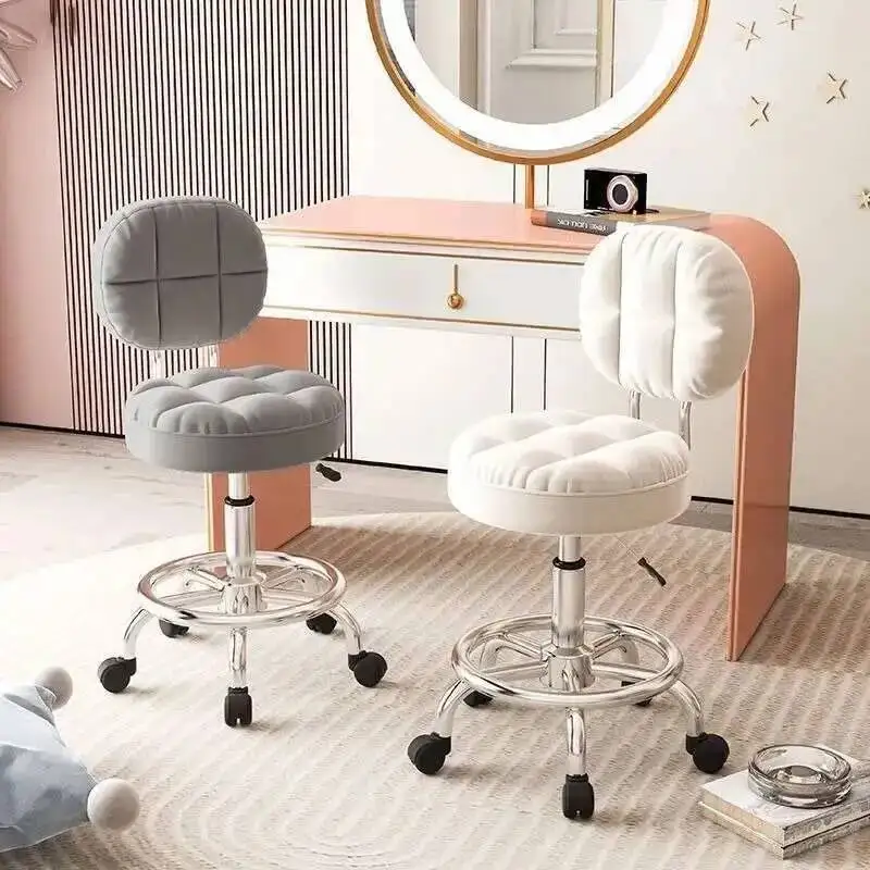 Master Manicure Makeup Beauty Salon Chair Lounge Professional Barber Chair Pedicure Stool with Wheels Chaise Salon Furniture AA