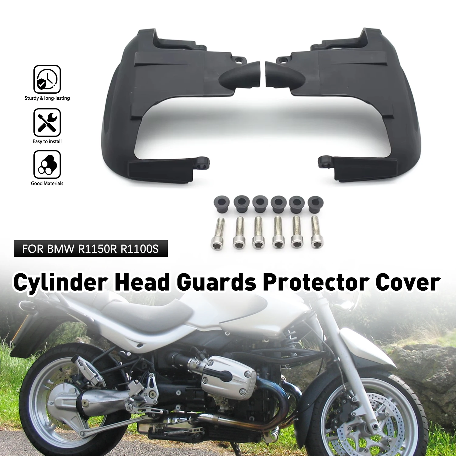 Cylinder Head Guards Protector Cover For BMW R 1150 GS LC ADV 1150GS R1150GS Adventure Engine Guards 2001 2002 2003