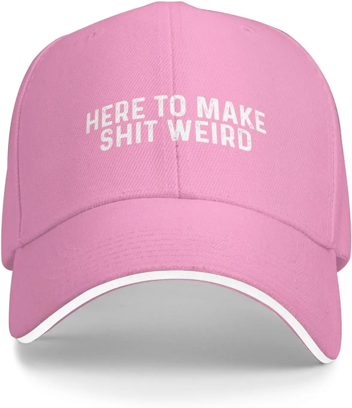 Here to Make Shit Weird Hat for Men Baseball Hat Adjustable Hat