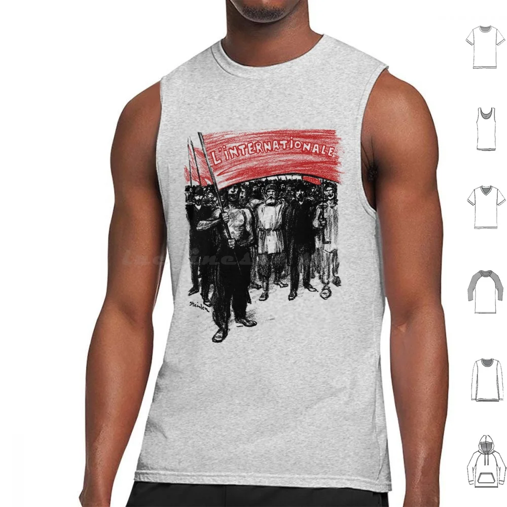 L'Internationale-Socialist , Leftist , Paris Commune , Internationale Tank Tops Vest Sleeveless Internationale