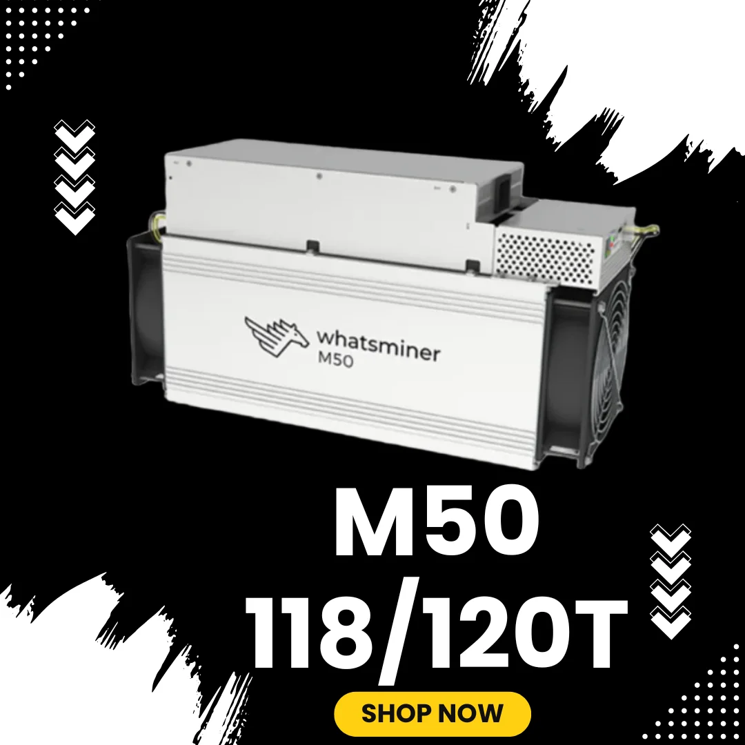 New Whatsminer M50 18T/120T SHA-256 BTC Bitcoin Mining Most Efficient Asic Ready Ship Stock