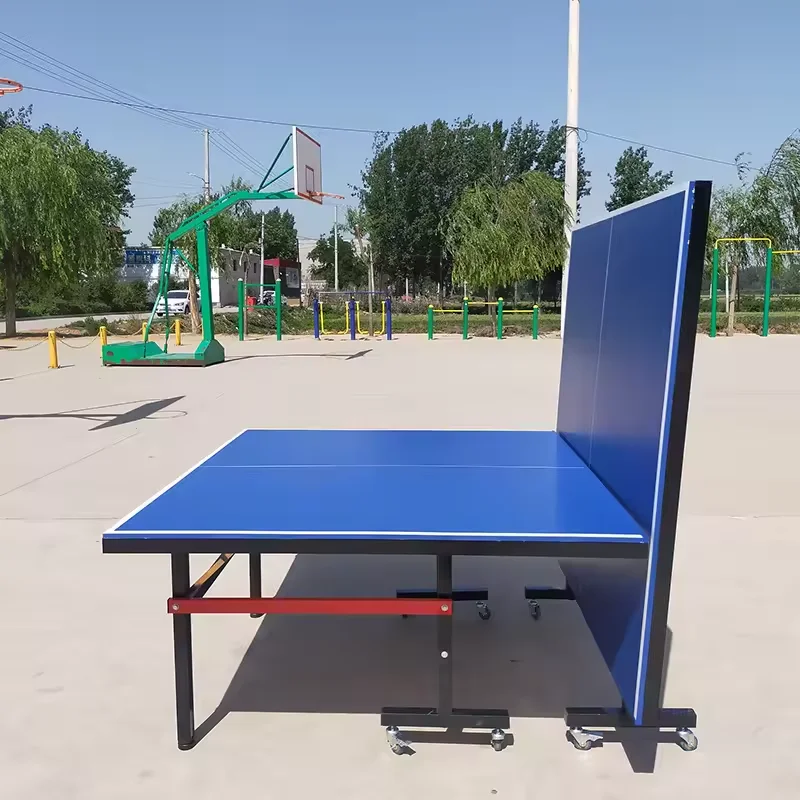 UV Coated MDF Foldable Table Tennis Table 25mm SMC Indoor Ping Pong Table with Waterproof Design for Parks Style