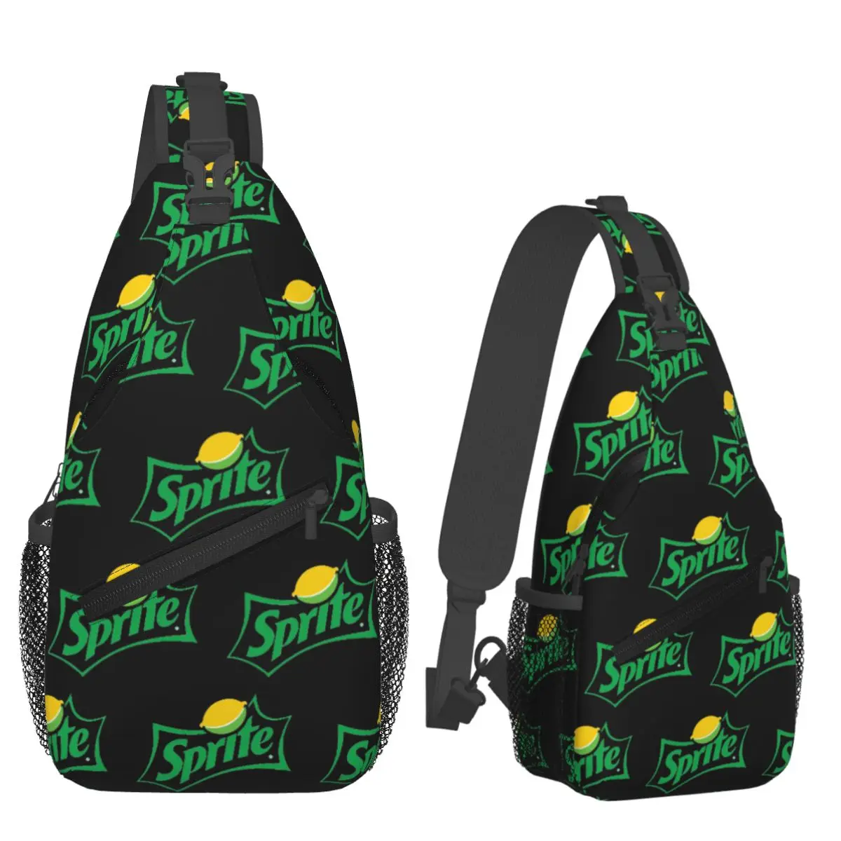 

Sprite Original Logo Chest Bag Men Sling Crossbody Backpack Chest Bag Travel Hiking Daypack Shoulder Bag