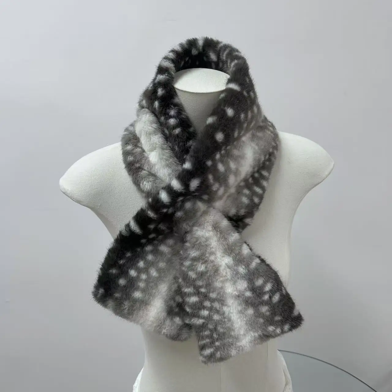 Winter Japanese Elk Scarf Hairband Mori Cute Deer Series Sweet Girl Cross Scarf Christmas Role Play Daily Dating Accessories