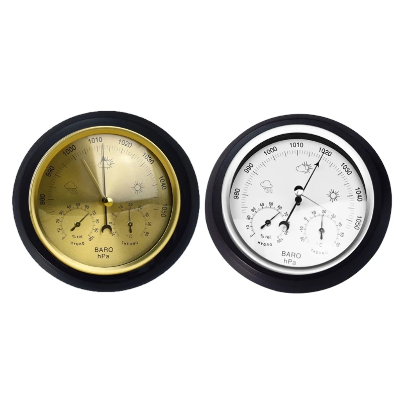 

Barometric Pressure Weather Forecast Barometer Thermometer Hygrometer for Home 94PD