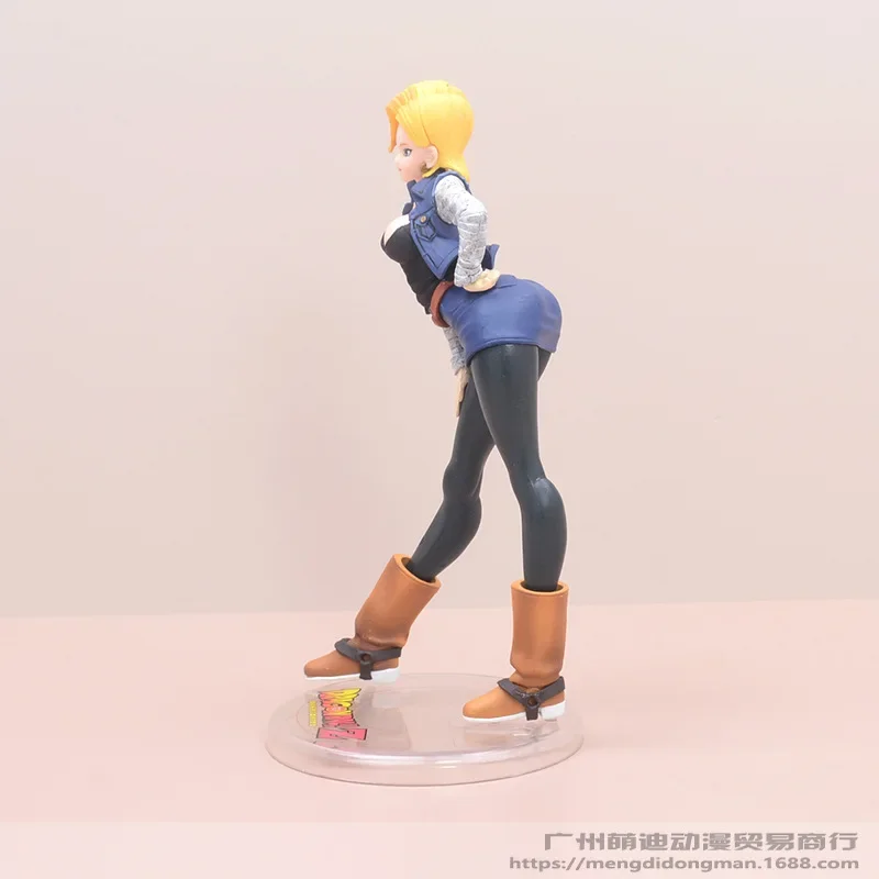 Figura de Anime DBZ en Caja de 19 CM, Androide Launch, Bulma Camuflaje, Chica Kawaii, Figuras de Acción VC, Modelo Coleccionable