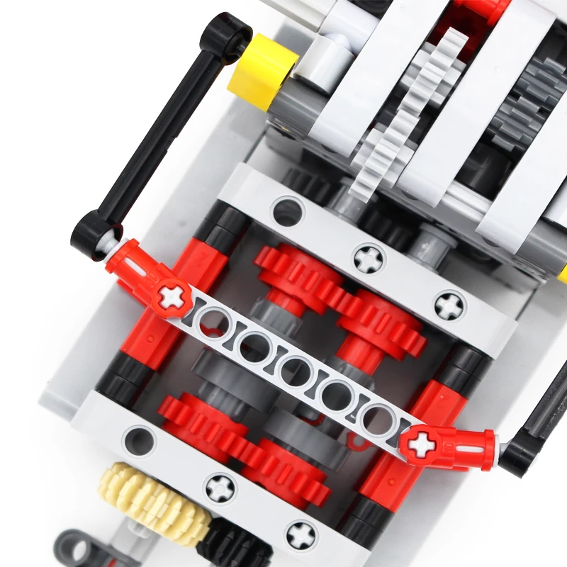 

Электрическая технология, 8-скоростная коробка передач, модель механического двигателя, строительные блоки, кирпичи, игрушка «сделай сам»
