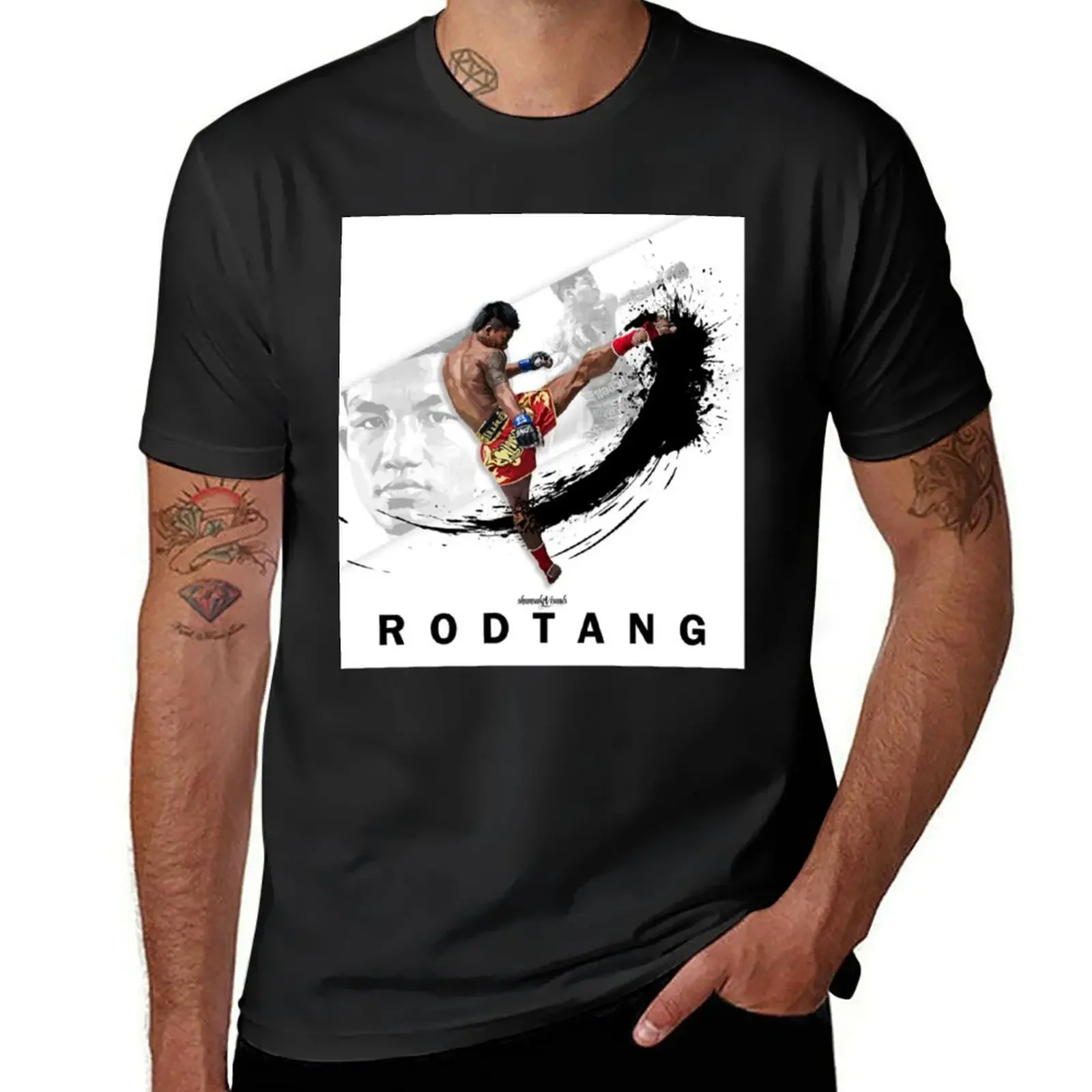 RODTANG Muaythai White Artwork by shunsukevisuals Essential T-Shirt plus size tops graphic tee shirt sweat shirts, men