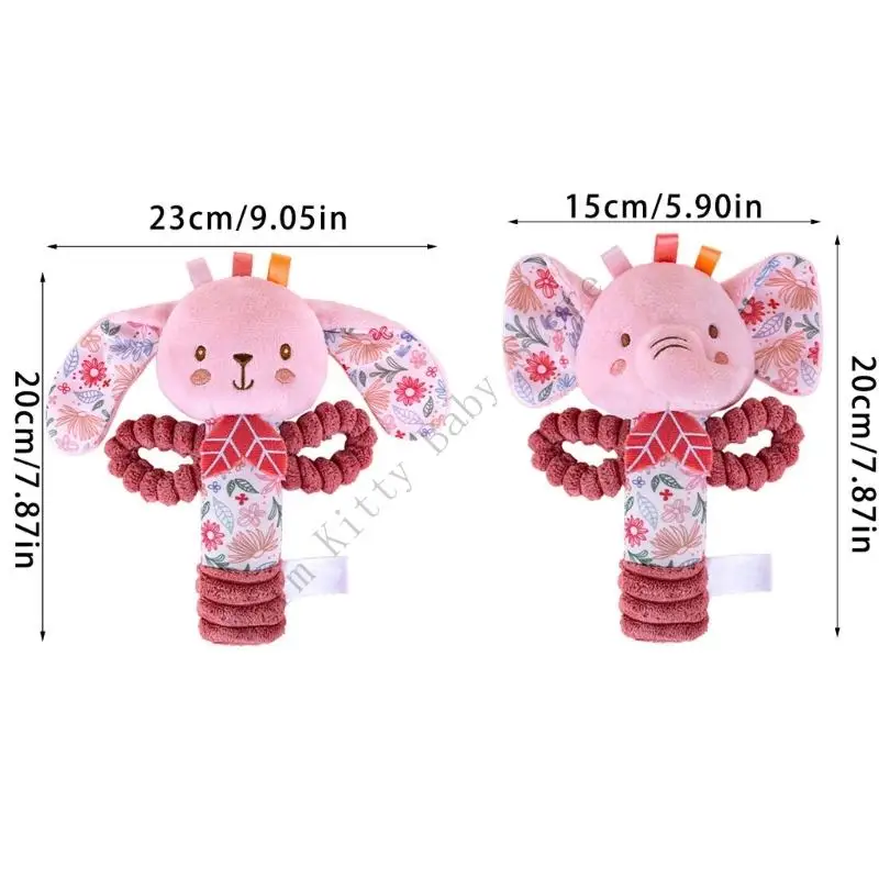 XXFE Cartoon Shaker Grijpspeeltje voor peuters Kinderkamer Decors Fopspeen Speelgoed