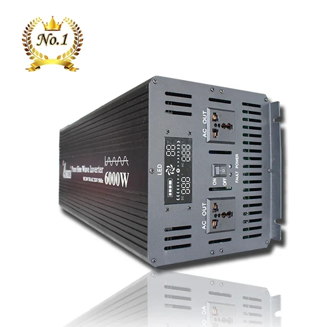 Inverter solare Off-grid 12V 24V 48V 4000W 5000W 6000W 12000W onda sinusoidale pura da cc a ca