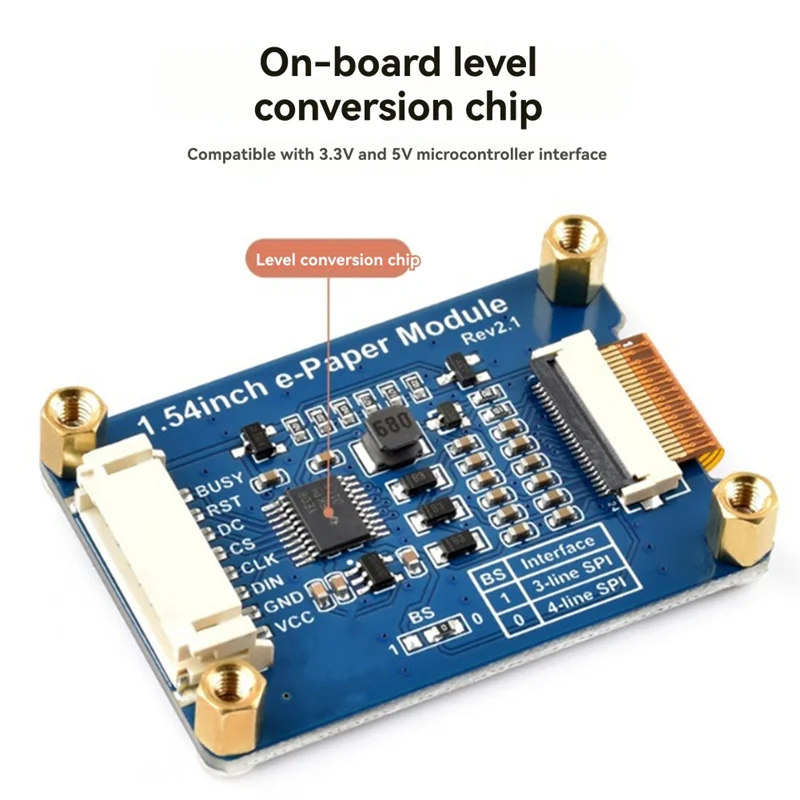 Per Raspberry Pi Schermo E-Paper da 1,54 pollici Modulo display E-Ink Interfaccia SPI 200X200 Pixel per Jetson Nano/Arduino
