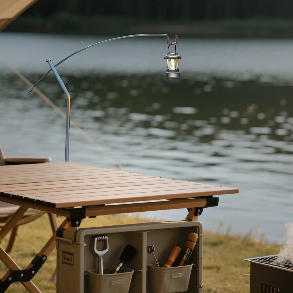 التخييم IGT مصباح رف معلق سبائك الألومنيوم انفصال فانوس حامل IGT الجدول فانوس شماعات للنزهة التنزه الصيد #1