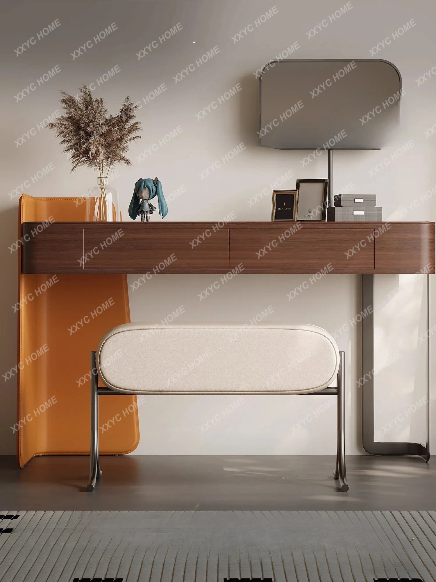 

Кожаный табурет для пеленания обуви в кремовом стиле у двери дома, педаль дивана для домашней гостиной, туалетный столик для спальни