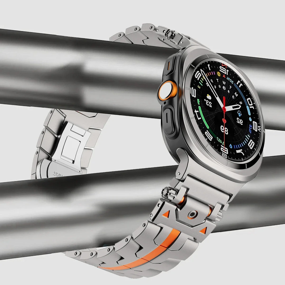 Stainless Steel Strap for Samsung Galaxy Watch 7 Ultra 47mm Luxury Metal Band for Galaxy Watch Ultra 47mm Replaceable Wristband image 3