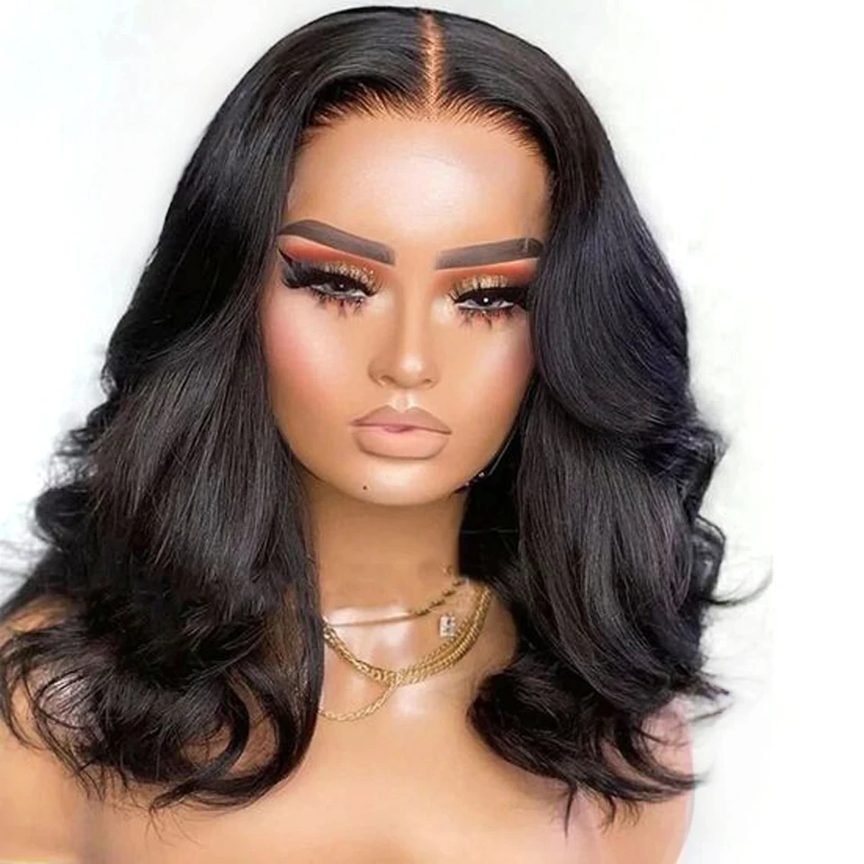 180D Body Wave Human Hair Wig 13X5X1 Body Wave Bob Part Lace Wigs Brazilian Body Wave Lace Front Wigs For Women