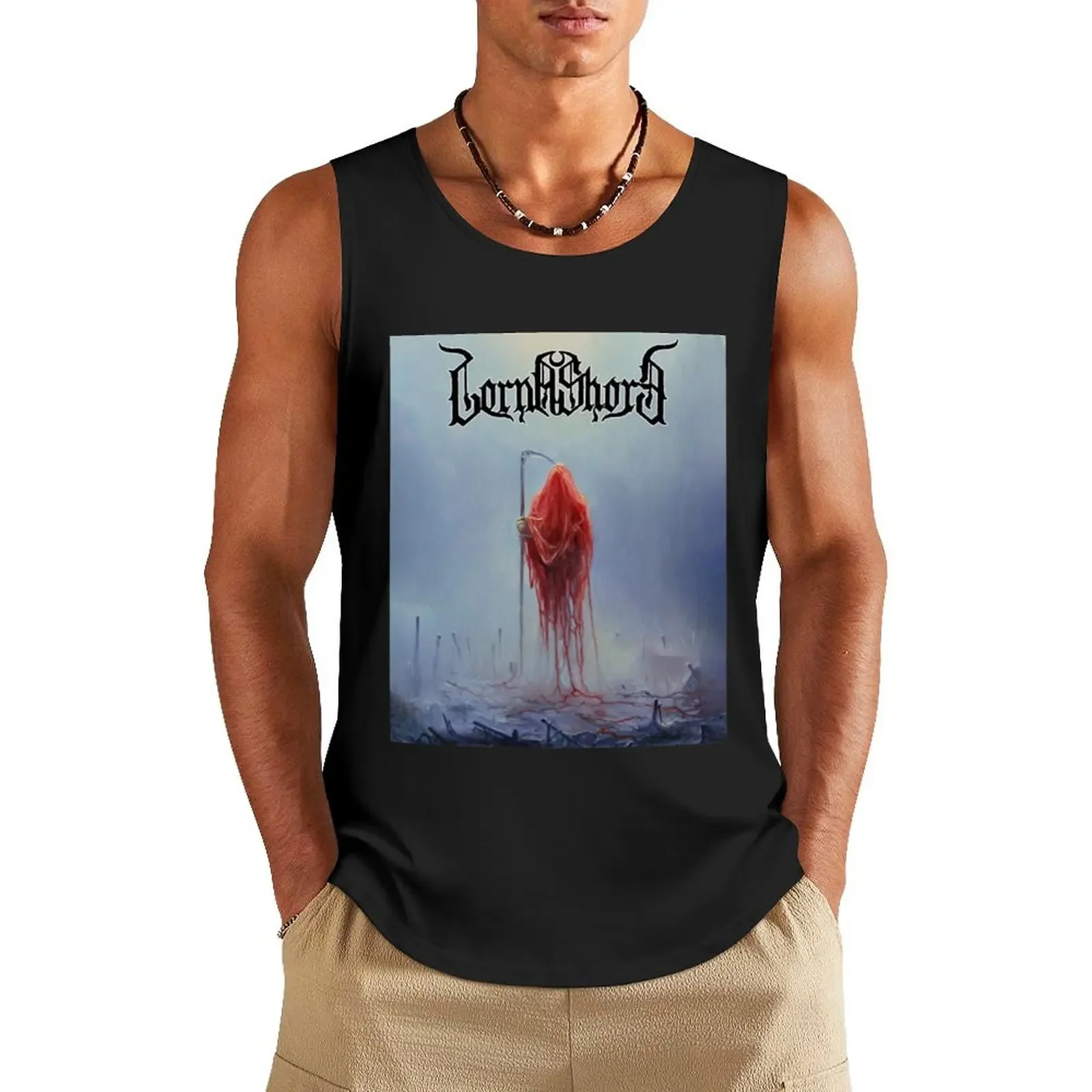 Lorna Shore Deathcore Band Merxtch Tank Top sleeveless gym shirts male gym shirt men clothing men Men's sports t-shirt Tank Top