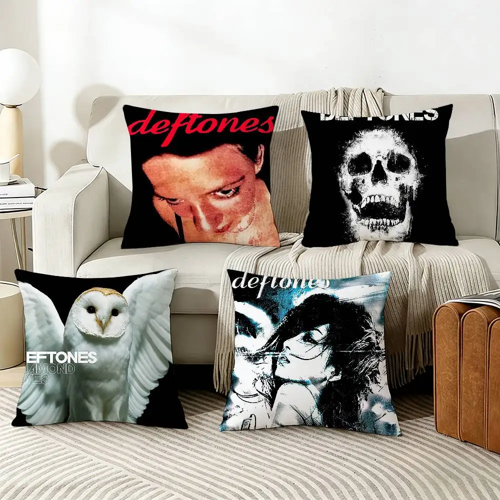 

Band D-Deftones Pillow Case Living Room Sofa Cushion Cover Suitable For Home Bedroom Room Decoration