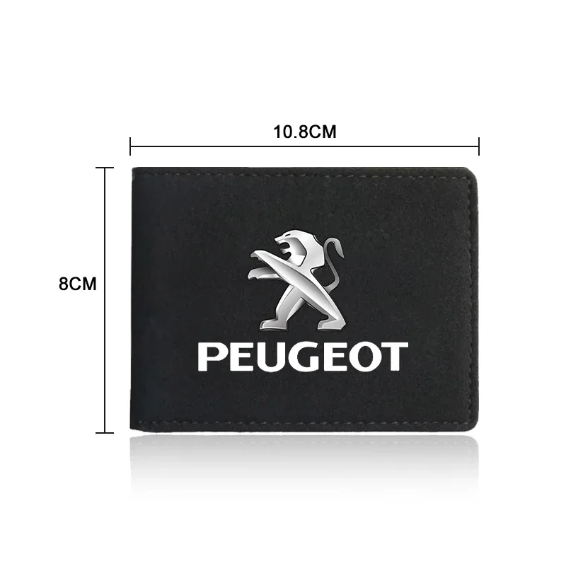 Car Driver License Cover Suede Anti-Fur Car Driving Documents Caps for Peugeot 308 307 2008 5008 106 206 208 207 3008 508 407