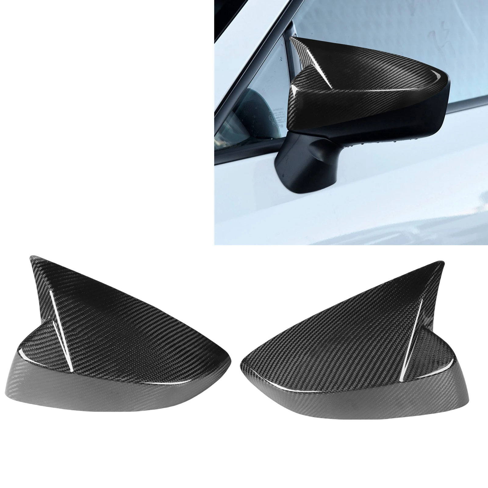 

Rear View Mirror Cover For Toyota 86/ Subaru BRZ 2012-2019 Exterior Side Rearview Cap Shell Add On Type