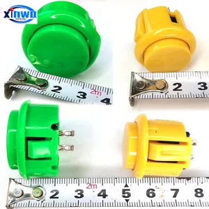 10 Buah Sakelar Tombol Tekan Permainan 30mm 24mm Pengontrol Hitbox Obsf Sanwa DIY Bagian Pinball Neo Geo Mesin Penjual Otomatis Arcade 10 bagian pinball penjualan terbaik - №