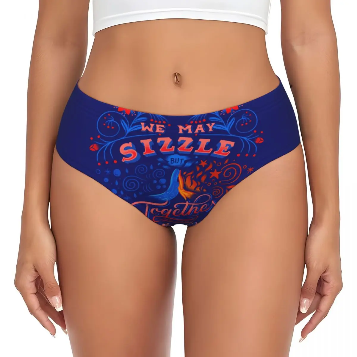 Custom Movie Cartoons Anime Elemental Brief Panties Womens Stretch Underwear