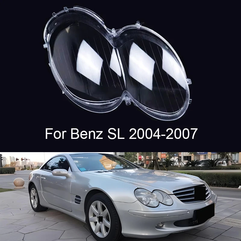 Car Headlamp Lens Cover Shell Headlight Glass Replace The Original Mask Lampshades For Mercedes-Benz SL SL350 SL500 2004-2007