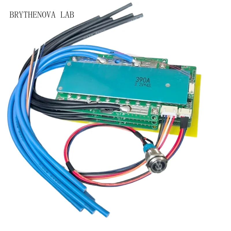 Battery Protection Board BMS Lifepo4 4S 12.8V with Car Switch RV Inverter Charge Discharge Current Control