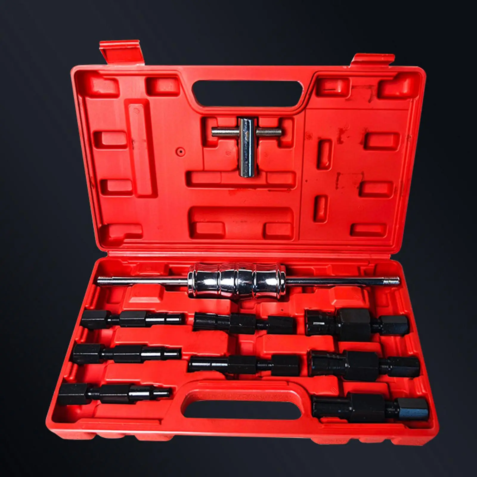 9Pcs Bearings Remover Hand Repairing Tool with Case Auto Mechanics Tool Slide Hammer Bearing Puller Wheel Bearing Puller