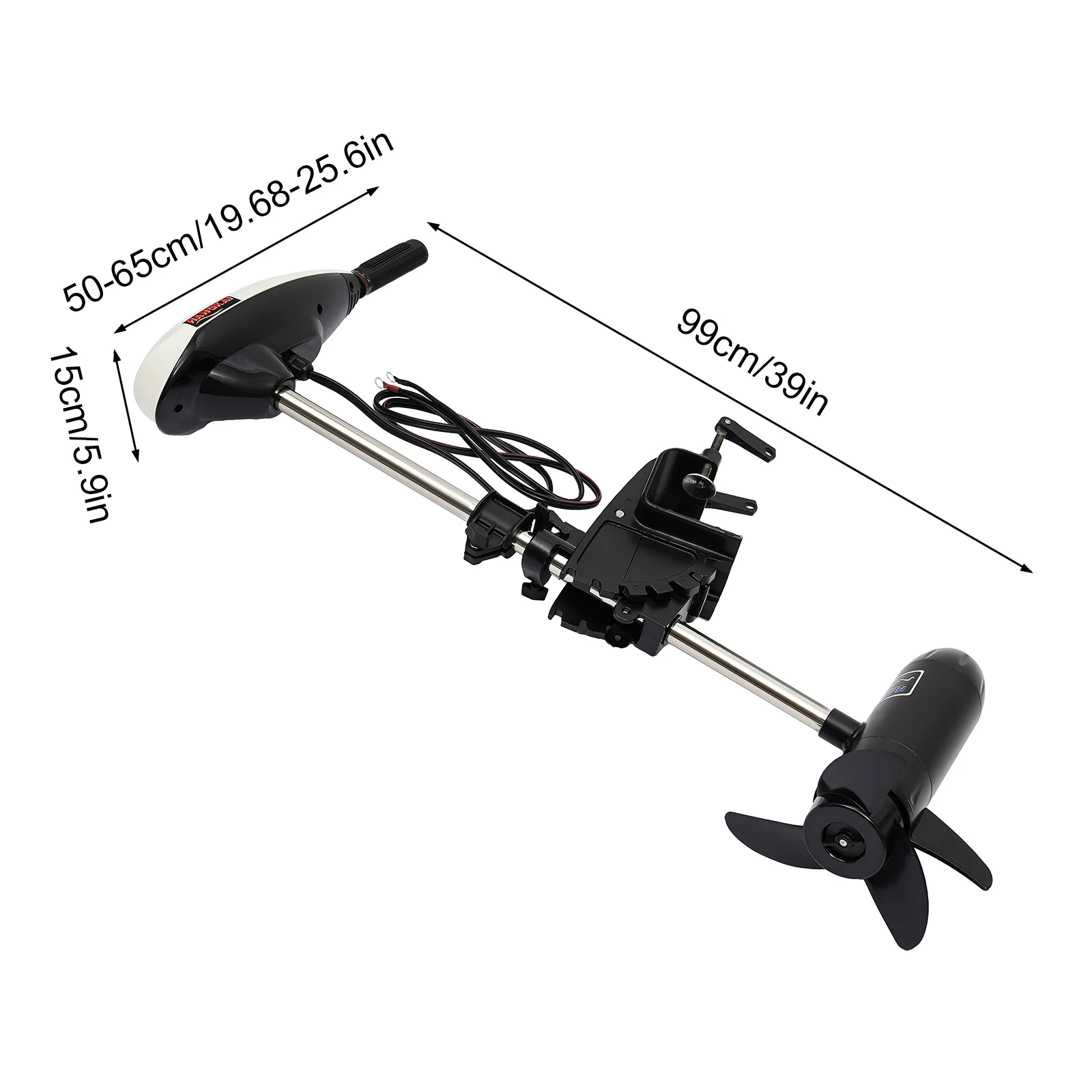 Electric Outboard Motor 12V 660W 1420R/min Thrust Electric Outboard Trolling Motor 65LBS for Boat Engine Inflatable Fishing