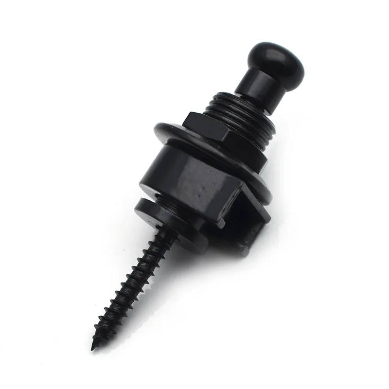 Guitar Strap Lock Buttons Metal End Pin Fasteners Quick-Release Locking Pegs For Electric/Acoustic Guitar BassStrap Holder