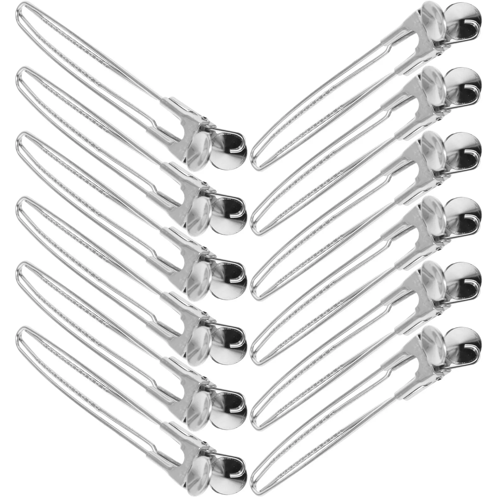

Stainless Steel Hairdressing Positioning Clips Heat Resistant Cold Resistant Small Lightweight Hair Styling Clamps Salon Haircut
