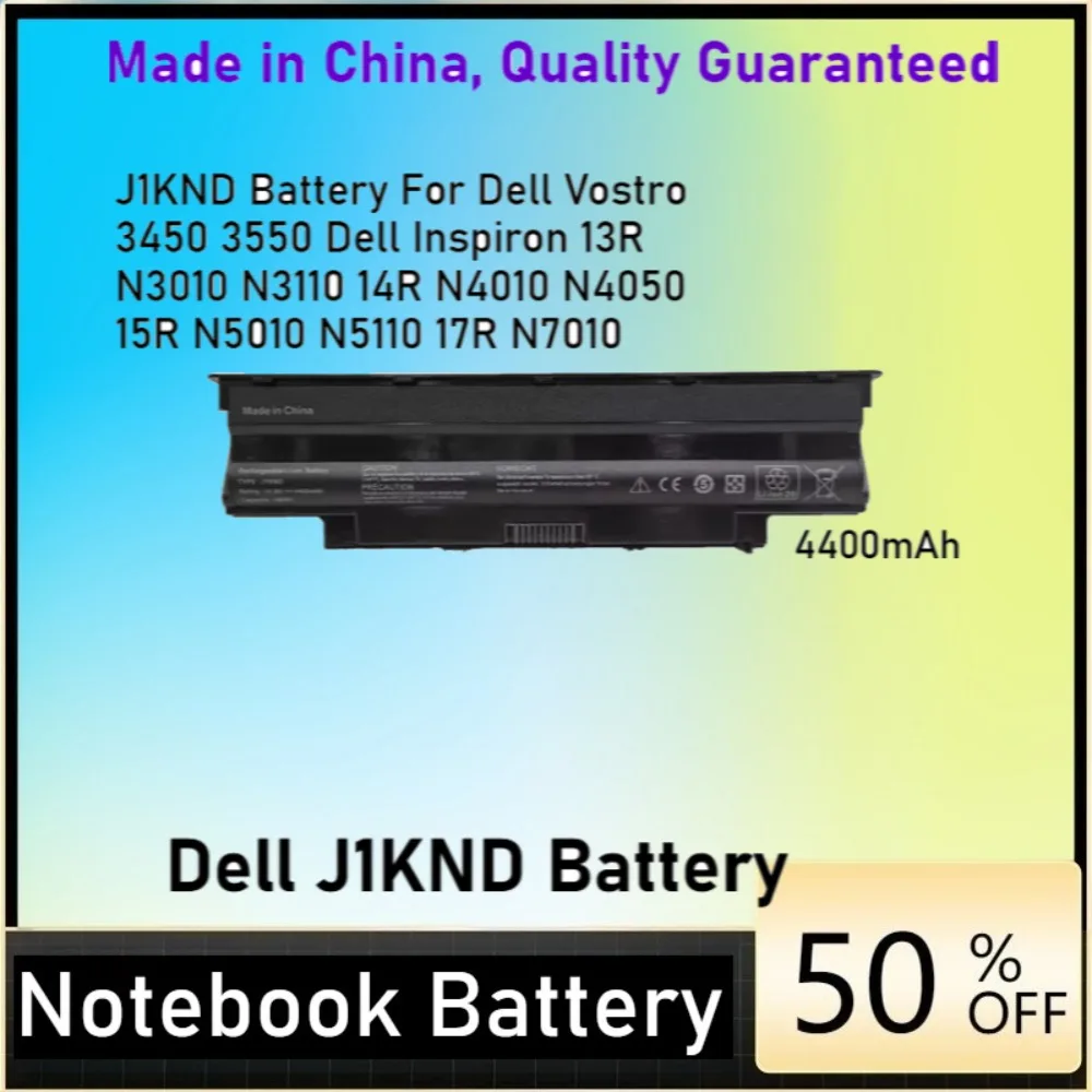 

J1KND Battery For Dell Vostro 3450 3550 Dell Inspiron 13R N3010 N3110 14R N4010 N4050 15R N5010 N5110 17R N7010