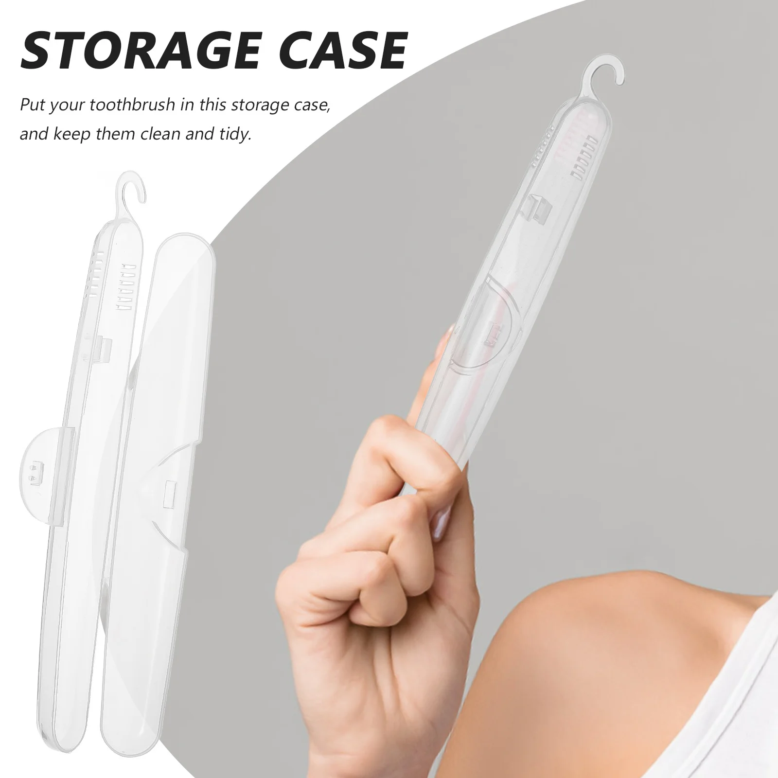 10 قطعة صندوق فرشاة الأسنان مادة PP المحمولة فرشاة الأسنان تخزين حالات السفر المنظم في الهواء الطلق حامل حماة فرشاة أسنان نظيفة #6