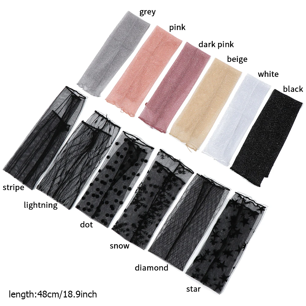 Cycling Bike UV Arm Warmers Thin Sunscreen Long-Sleeved Driving Gloves Mesh Lace Gloves Sun Protection Sleeves