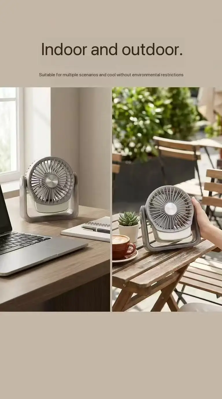 MEET SUN 500mAh Desktop Leiser Mini-Ventilator Handlicher Kühlventilator Make-up Nachbearbeitungswerkzeug Sommer-Essential Persönlicher Lüfter – Detail 12