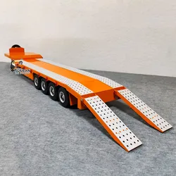4-axle Metal Trailers Electric Tailboard Support Leg Landing Legs Tailgate for 1/14 RC Tractor Trucks Toy Models