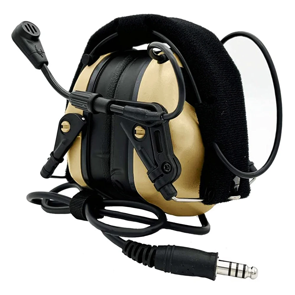 EARMOR M32 سماعة إلغاء الضوضاء للاتصالات الإلكترونية، NRR 22، مقاومة للماء IPX-5 غطاء للأذنين لحماية السمع والصيد في الهواء الطلق