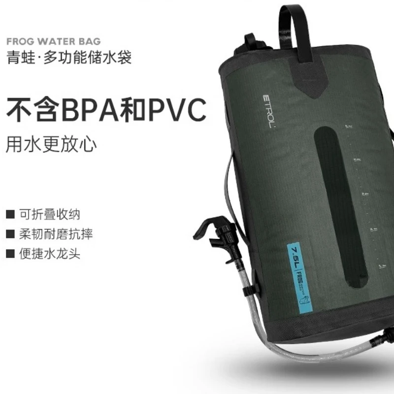 

Сумка для хранения воды на открытом воздухе, портативное складное ведро для хранения воды большой емкости с резервуаром для воды с краном