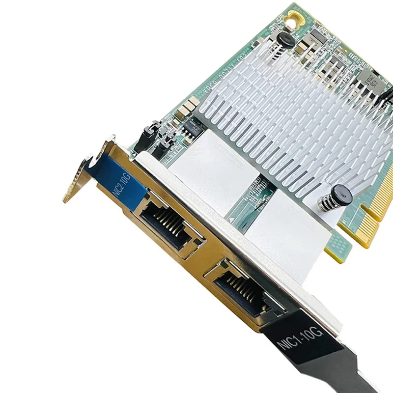 ABJF-2X 10G Double Port Ethernet Network Card X540-T2 PCIE-X8 X16 Nework Extend Adapter Support For Synology NAS