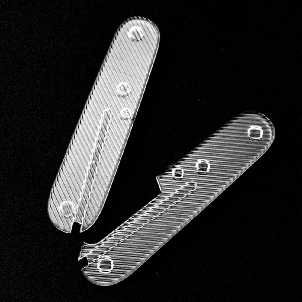 1 Pair Anti-Slip Acrylic Scales, DIY Handle Replacement for 91mm Swiss Army Knife