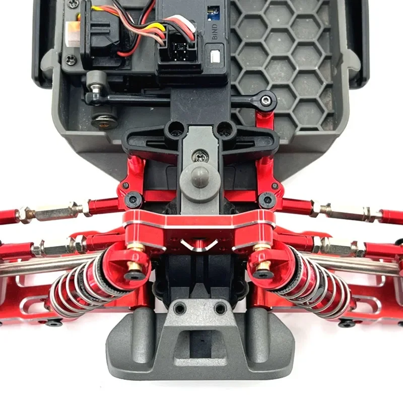 WLtoys 1/12 124008 RC Car's 2706 مجموعة توجيه معدنية من الألومنيوم، للتسلق، تضمن التوجيه الدقيق، مثالية للترقية.