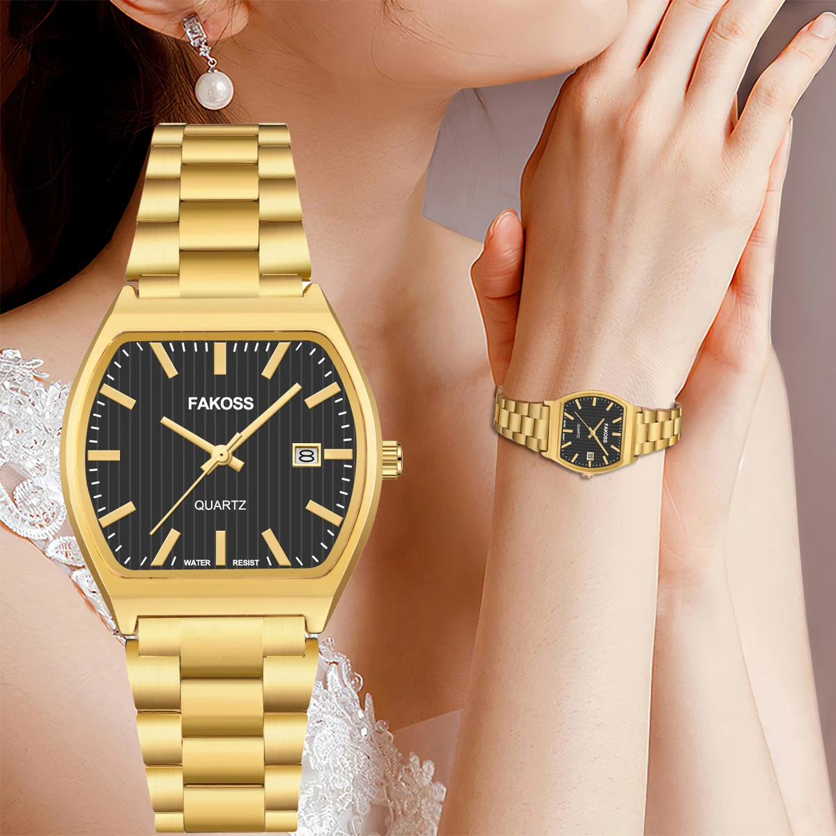 WWOOR Роскошные женские часы Reloj mujer Модные элегантные часы-браслет из нержавеющей стали Водонепроницаемые женские кварцевые наручные часы с датой WWOOR Роскошные женские часы Reloj mujer Модные элегантные часы-браслет из нержавеющей стали Водонепроницаемые женские кварцевые наручные часы с датой