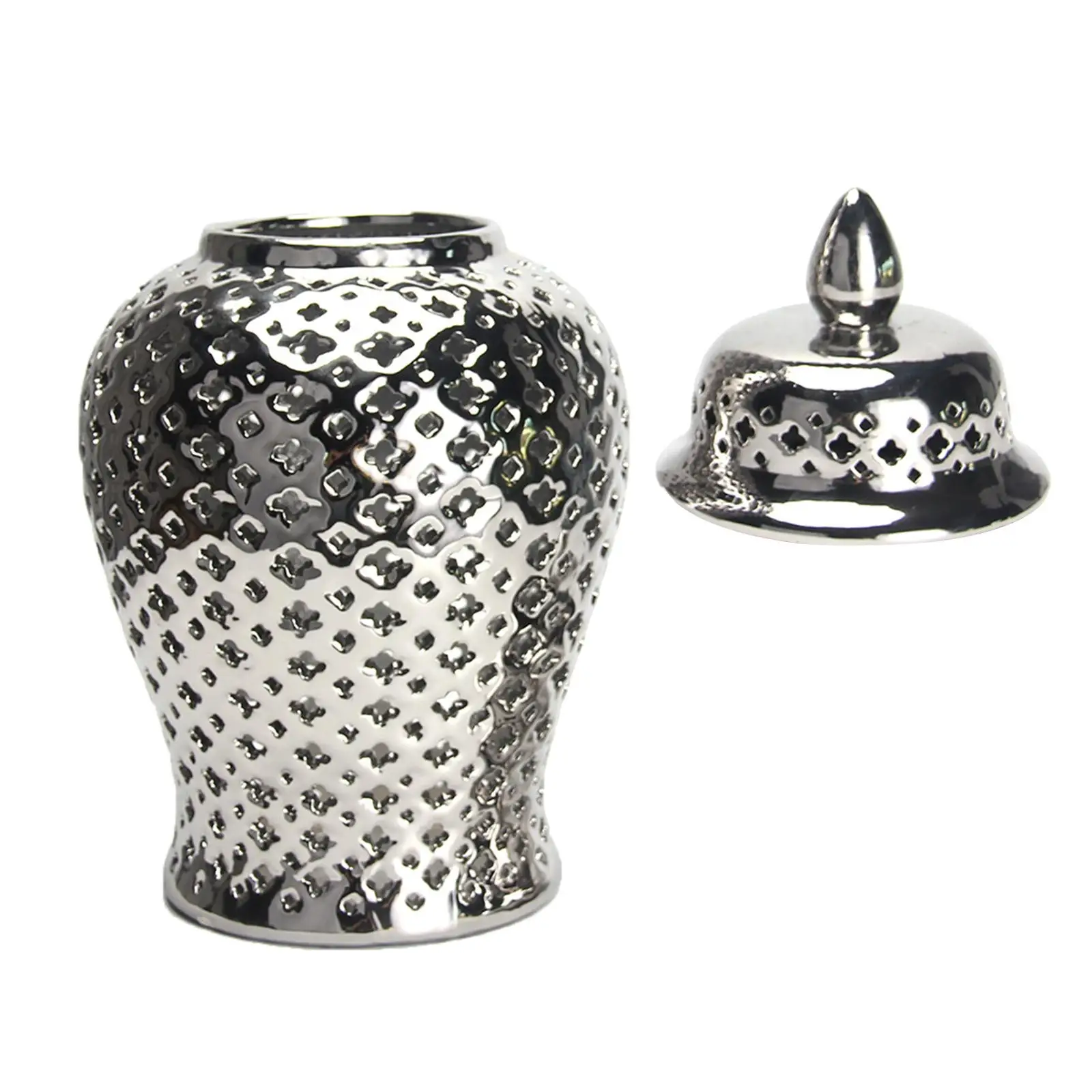 Ginger Jar Temple Jar Vase with Lid Decorative Multi Purpose Floral