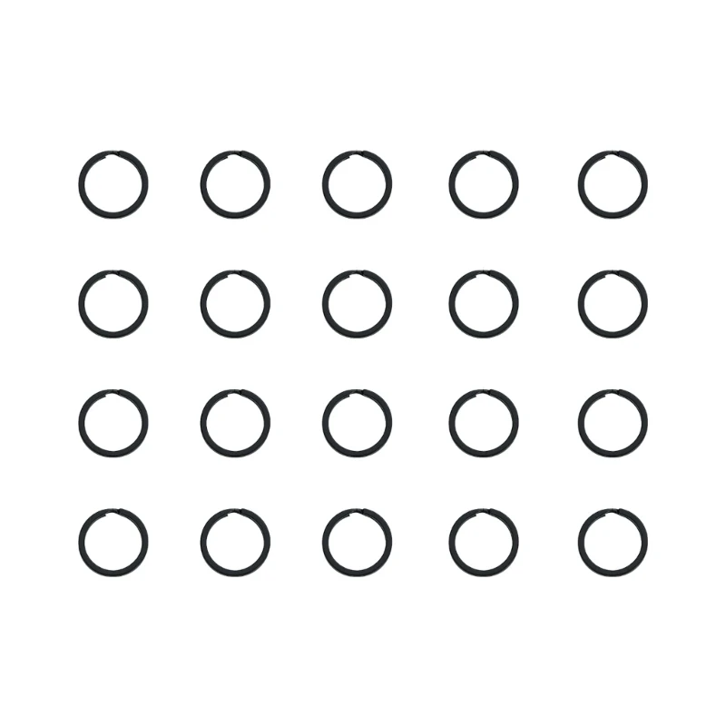 

20pcs Split Rings Metal Flat Round Rings Corrosion Resistant Rings