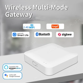 Tuya Akıllı Çok Modlu Ağ Geçidi Kablosuz Bluetooth ZigBee Hub Akıllı Yaşam Uygulaması WiFi Yönlendirici Köprü Alexa Google Voice ile Çalışmak