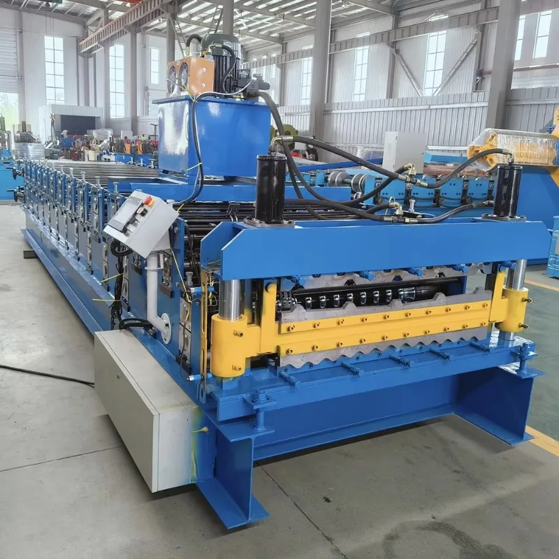 Double Layer Roof Tile Roll Forming Machine Steel Sheet Cold Bending Equipment Roofing Sheet Forming Machine Roofing Sheet Roll