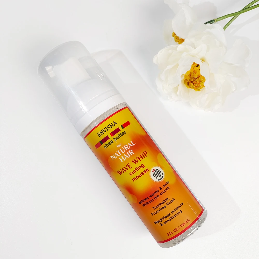 ENVISHA Curly Hair Bounce Haarpflege-Styling-Mousse, Curling Boost Cream, Styling-Schaum, feuchtigkeitsspendender Relaxer für Perücken, natürliches Elastin – Detail 13