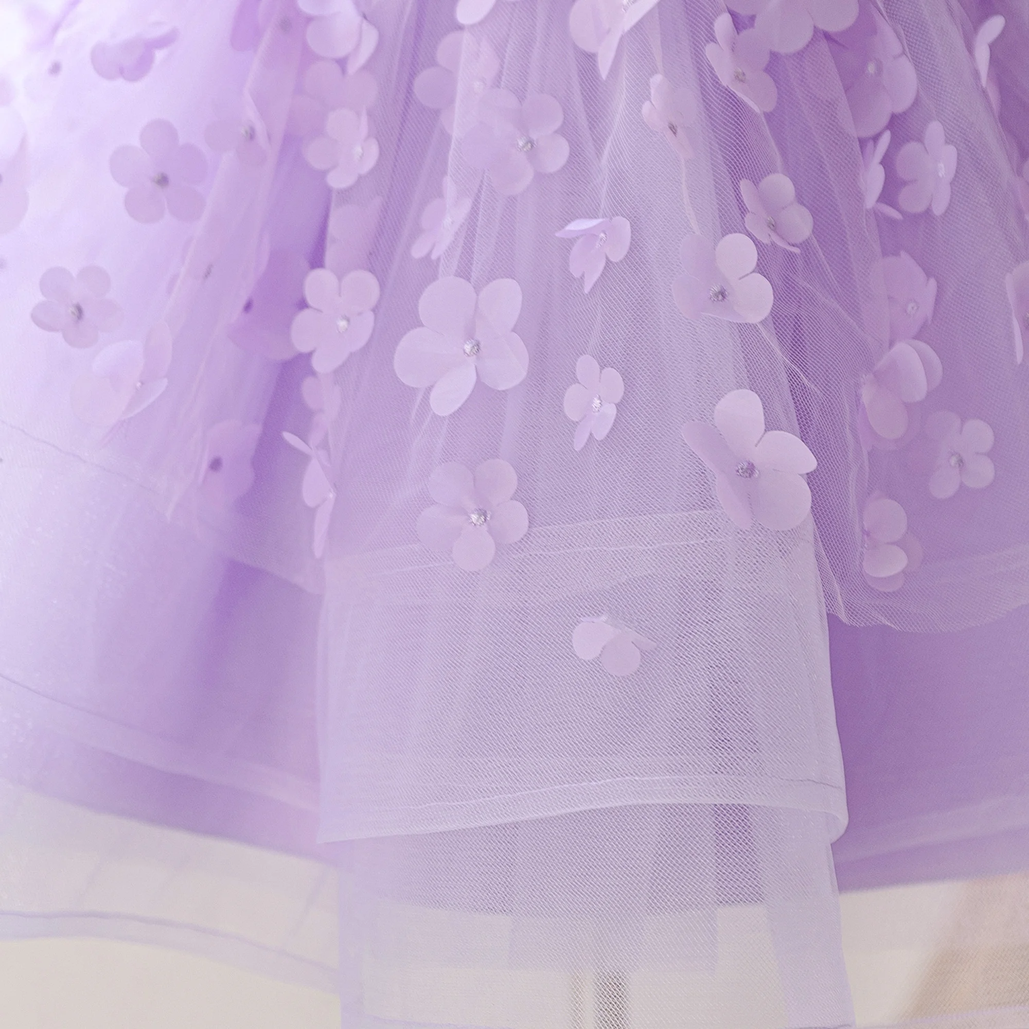 Elegant Flower Party Girls Dress Summer Wedding Bridesmaids Princess Prom Dresses Girl Bow Birthday Baptism Evening Kids Clothes view 6
