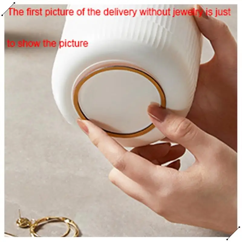 Caja de joyería organizadora, joyero de viaje, pequeñas cajas de joyería para mujer, soporte para pendientes de 4 capas, B