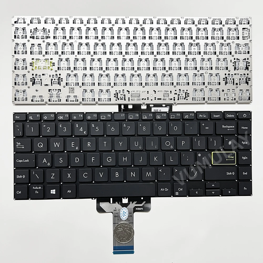 Keyboard US/Latin/Spanyol/RU untuk ASUS Vivobook D413 D413D D413DA X413 X413EA X413FA X413FF X413J X413JA X413JF X413JP M413 M413D M413DA M413I M413IA S413 S413DA S413EA S413FA S413IA K413